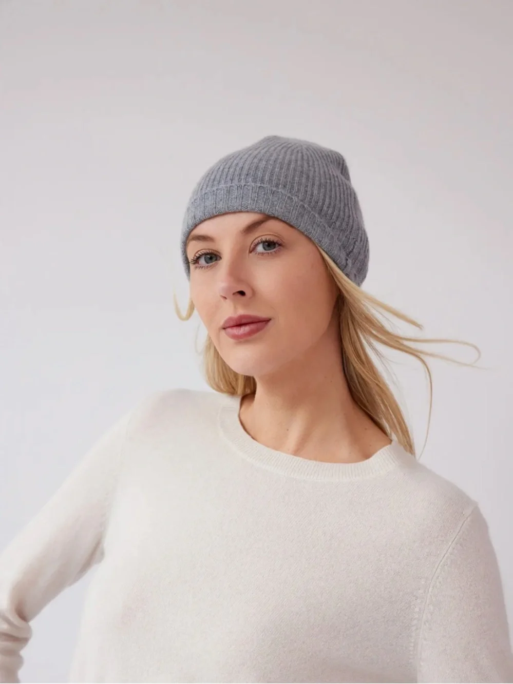 Rib Cashmere Beanie Nordstrom Black Rock/new  $45